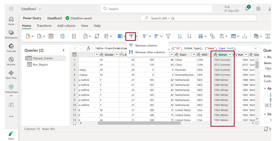 Lesson 23 – Ingest data using Dataflows Gen2 in Microsoft Fabric ...
